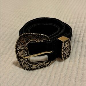 Free People Black Rock Western Belt